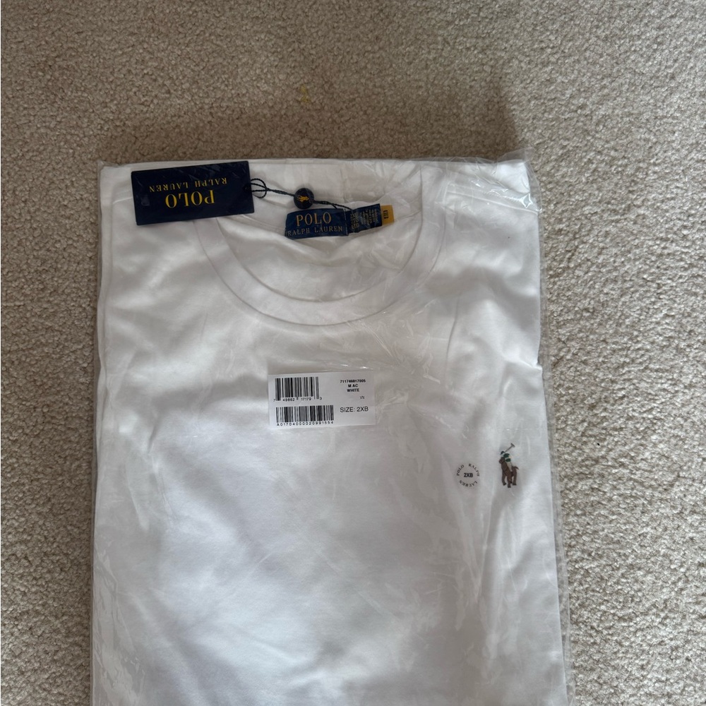 NWT Ralph Lauren Classic White Men's Polo Shirt 2XB